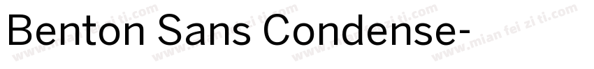 Benton Sans Condense字体转换